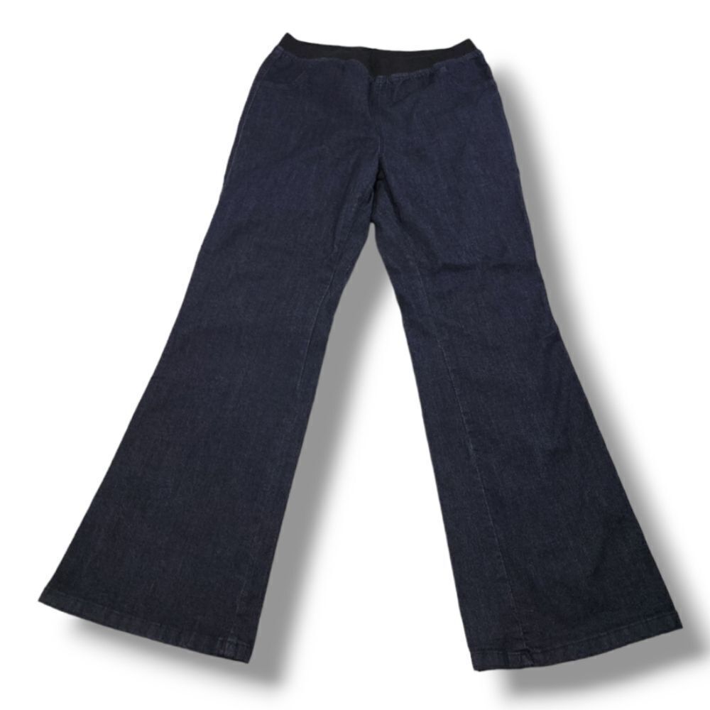 Denim 24/7 Pants Size 16W W32"xL31.5" Blue Denim Pants Pull On Pants Stretch EUC